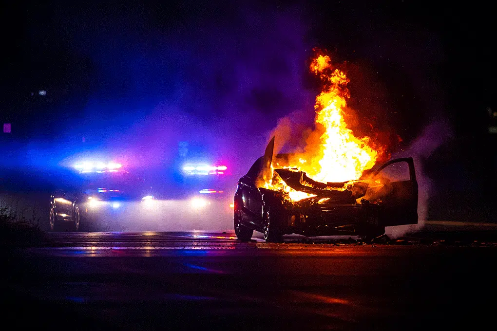 teslacarfire